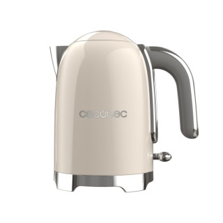 Cecotec Thermosense Oval Hervidor de Agua - 2200W - Capacidad 1.7L - Filtro Antical - Acero Inoxidable - Apagado Automatico - Co