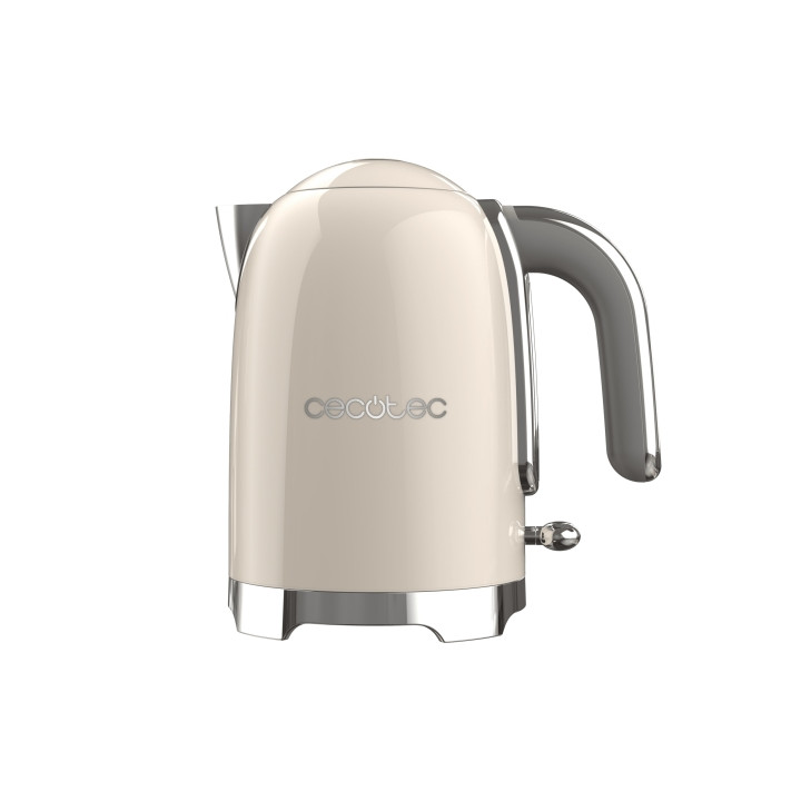 Cecotec Thermosense Oval Hervidor de Agua - 2200W - Capacidad 1.7L - Filtro Antical - Acero Inoxidable - Apagado Automatico - Co