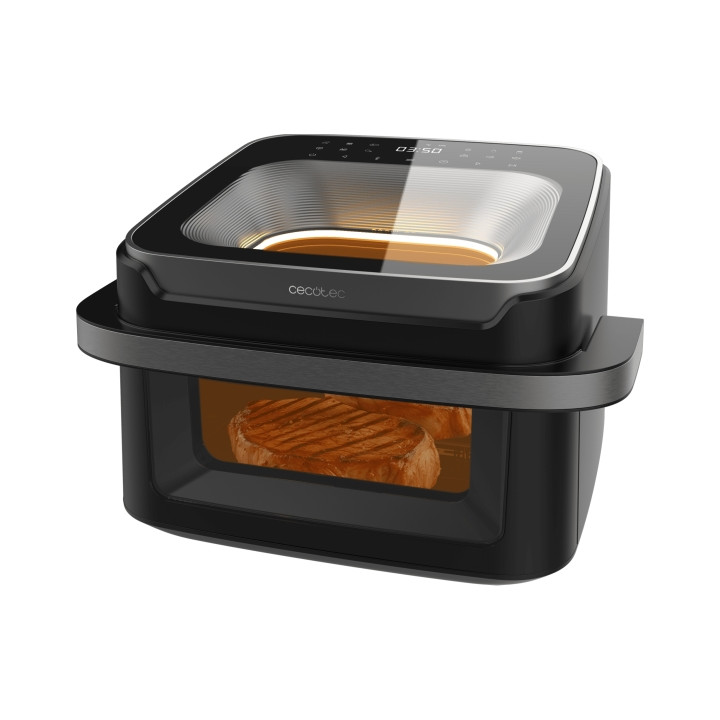 Cecotec Cecofry Advance 10000 Full Vision Freidora de Aire - 2200W - Capacidad 10L - Temperatura Regulable hasta 200ºC - Asa de
