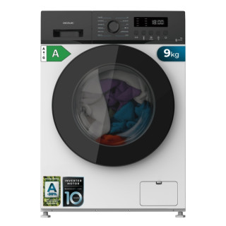 Cecotec Bolero DressCode 9155 Inverter Lavadora de Carga Frontal - Capacidad 9kg - Velocidad 1400rpm - Seguro Infantil - Display