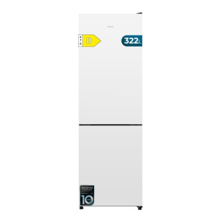 Cecotec Bolero CoolMarket Combi 322i White D Frigorifico Combi - Luz LED - Temperatura Regulable - Total Nofrost - Frio Envolven