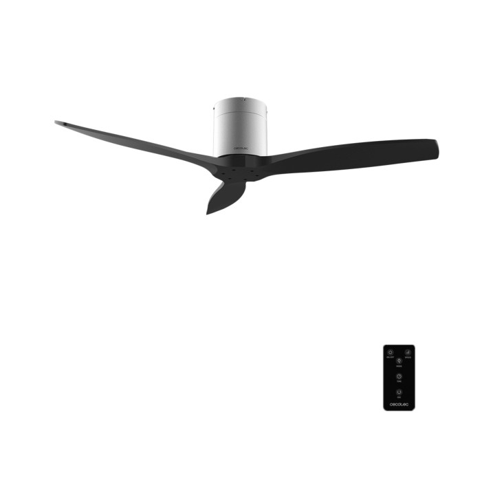 Cecotec EnergySilence Aero 5400 Classic Iron and Black Ventilador de Techo de 52" - 40W - 3 Aspas - Varias Velocidades - Mando a
