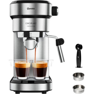 Cecotec Cafelizzia 790 Steel Tamp Cafetera Expresso - 1350W - Presion 20Bar - Deposito de 1.2L - Thermoblock - Acero Inoxidable