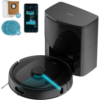 Cecotec Conga 9990 AI Spin Revolution Ultra Power Home Robot Aspirador con Base de Autovaciado - Autonomia 240min - 10.000Pa - B