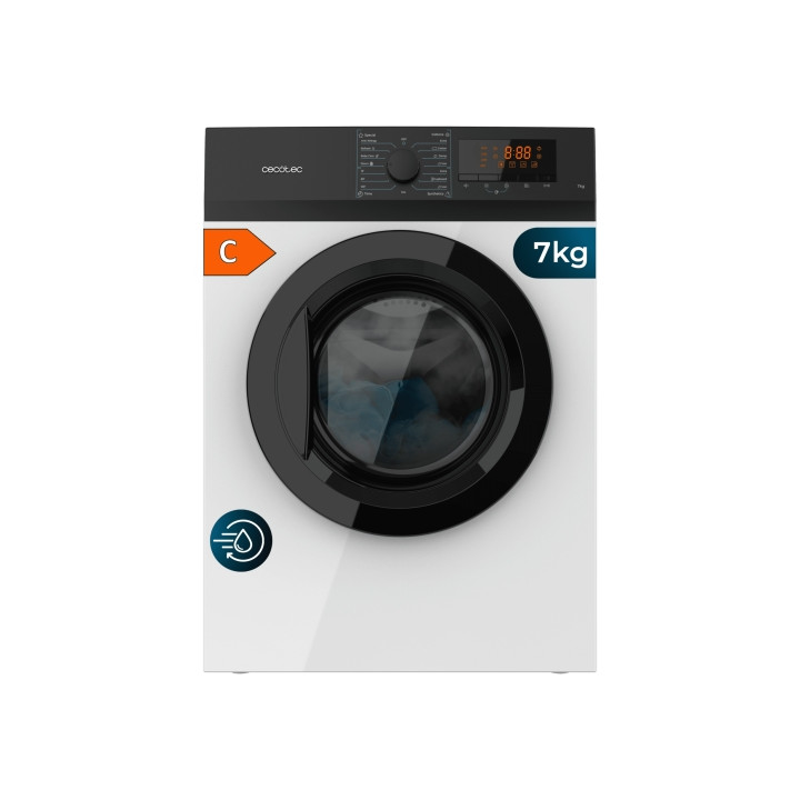 Cecotec Bolero DressCode Dry 7200V Max Secadora de Evacuacion 7kg - 15 Programas - Tambor Bidireccional de Acero Inoxidable - In