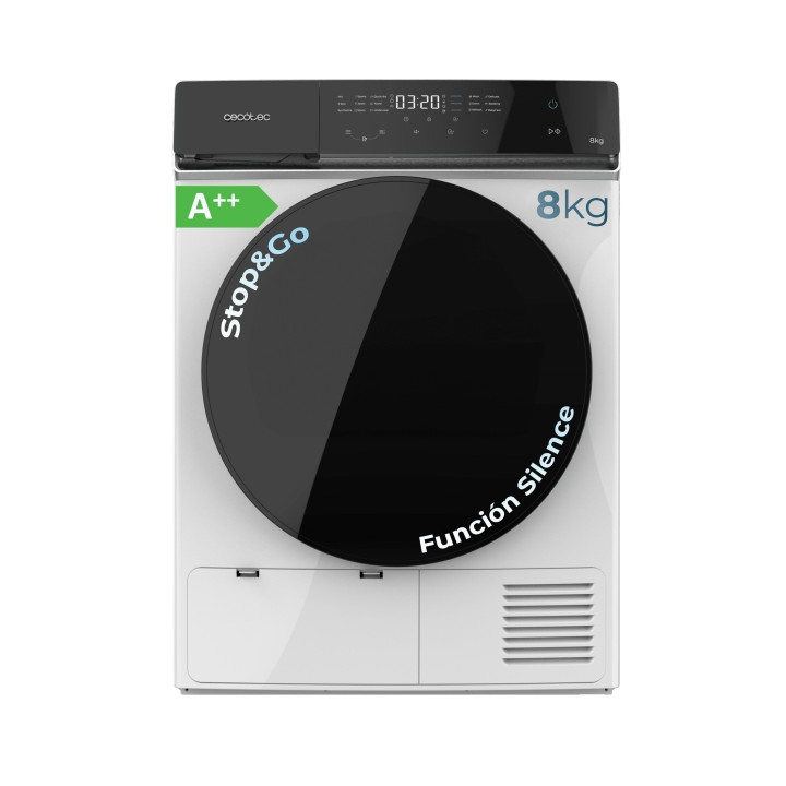 Cecotec Bolero DressCode Dry 8400 Max Secadora con Bomba de Calor de 8kg - 15 Programas - Tambor de Acero Inoxidable - Inicio Pr