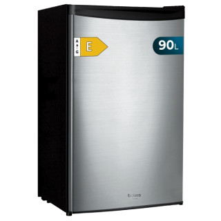 Cecotec Bolero CoolMarket TT 90 Inox E Mini Frigorifico - Capacidad 90L - Temperatura Regulable - Compartimento Congelador - 47x