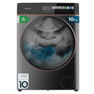 Cecotec Bolero DressCode 10900 Autodose Inverter FullColor Steel A Lavadora de Carga Frontal con Autodosis - Capacidad 10kg - Ve