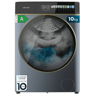 Cecotec Bolero DressCode 10900 Autodose Inverter FullColor Titanium A Lavadora de Carga Frontal con Autodosis - Capacidad 10kg -