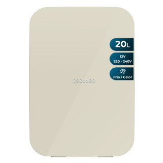 Cecotec Bolero MiniCooling 20L Bahamas Beige Mini Frigorifico Portatil - Capacidad 20L - 12V/220V - Temperatura Regulable - Enfr
