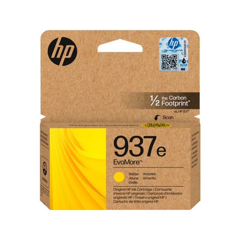 HP 937e Amarillo Cartucho de Tinta Original - 4S6W8NE HP 937e Amarillo Cartucho de Tinta Original - 4S6W8NE