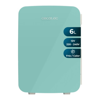 Cecotec Bolero MiniCooling 6L Bahamas Mint Mini Frigorifico Portatil - Capacidad 6L - 12V/220V - Temperatura Regulable - Enfria