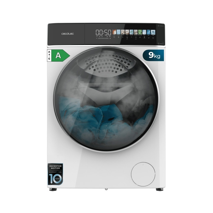 Cecotec Bolero DressCode 9900 Autodose Inverter FullColor A Lavadora de Carga Frontal con Autodosis - Capacidad 9kg - Velocidad
