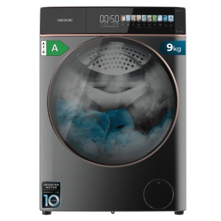 Cecotec Bolero DressCode 9900 Autodose Inverter FullColor Steel A Lavadora de Carga Frontal con Autodosis - Capacidad 9kg - Velo