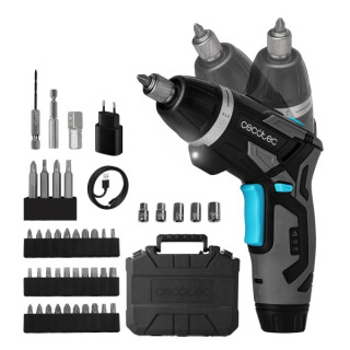 Cecotec PowerGyro 4000 Light Atornillador Inalambrico - Velocidad 200rpm - Bateria 3.6V 1.500mAh - Luz LED - Incluye Accesorios