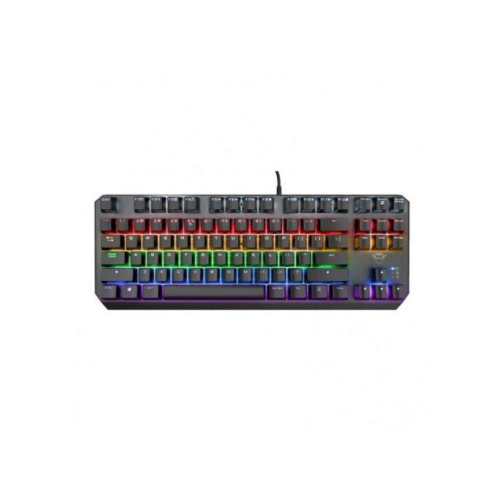 Trust Gaming GXT 834 Callaz TKL Teclado Mecanico USB - Teclas Red - Antighosting - Iluminacion RGB - Cable de 1.80m