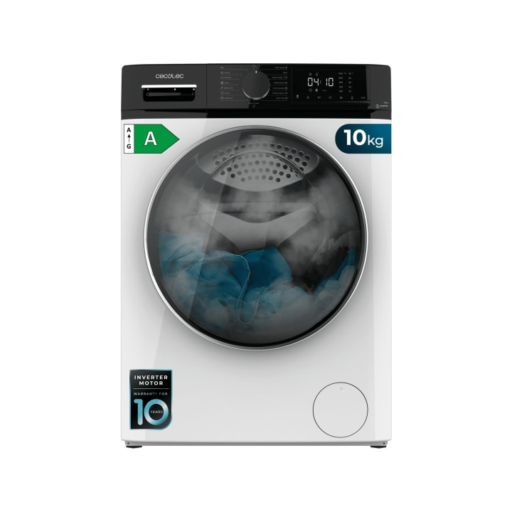 Cecotec Bolero DressCode 10610 Inverter A Lavadora de Carga Frontal - Capacidad 10kg - Velocidad 1400rpm - Seguro Infantil - Mot