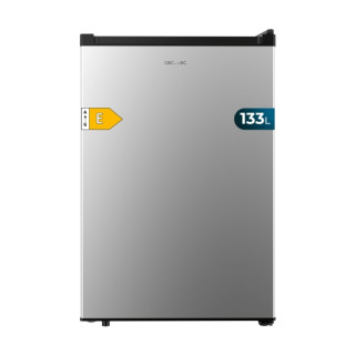 Cecotec Bolero CoolMarket TT 133 L Inox Mini Frigorifico - Capacidad 133L - Luz LED - Temperatura Regulable - 55.1x57.5x83.5cm -