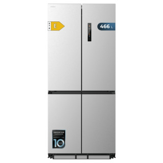 Cecotec Bolero CoolMarket 4D 466 SBI Inox E Frigorifico Americano - Capacidad 466L - Compresor Inverter - Acero Inoxidable - Nof