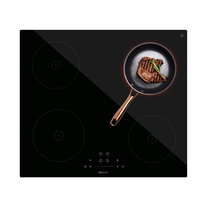 Cecotec Bolero Squad I 4200 Cocina de Induccion Encastrable - 7200W - 4 Zonas - Detector de Sartenes - Temporizador - Control Ta
