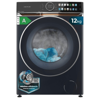 Cecotec Bolero DressCode 12980 Direct Drive Titanium A Lavadora de Carga Frontal - Capacidad 12kg - Velocidad 1400rpm - Puerta X
