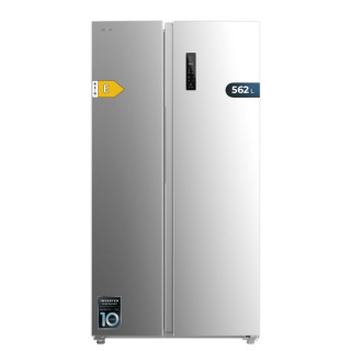 Cecotec Bolero CoolMarket SBS 562 Inox E Frigorifico Americano - Capacidad 562L - Luz LED - Compresor Inverter - Nofrost - Frio