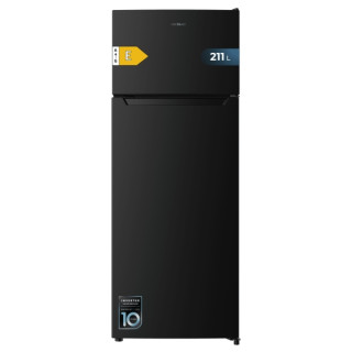 Cecotec Bolero CoolMarket 2D 211 Black E Frigorifico Dos Puertas - Capacidad 211L - Luz LED - Balcon XL - Puertas Minimalistas s