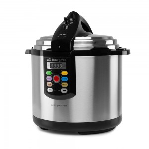 Orbegozo HPE 6075 Olla a Presion Electrica Ultra Rapida - Temporizador Programable - Menus Pre-Configurados - Seguridad y Ahorr