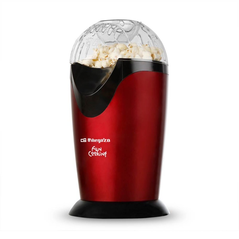 Orbegozo PA 4300 Palomitero Portatil - Potencia 1000W - Rojo Metalizado - sin Aceite - Facil Limpieza - Recetas de Sabores Orbegozo PA 4300 Palomitero Portatil - Potencia 1000W - Rojo Metalizado - sin Aceite - Facil Limpieza - Recetas de Sabores