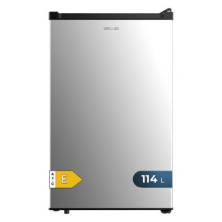 Cecotec Bolero CoolMarket TT 114 L Inox Mini Frigorifico - Capacidad 114L - Luz LED - Temperatura Regulable - 50.6x55.1x83.6cm -