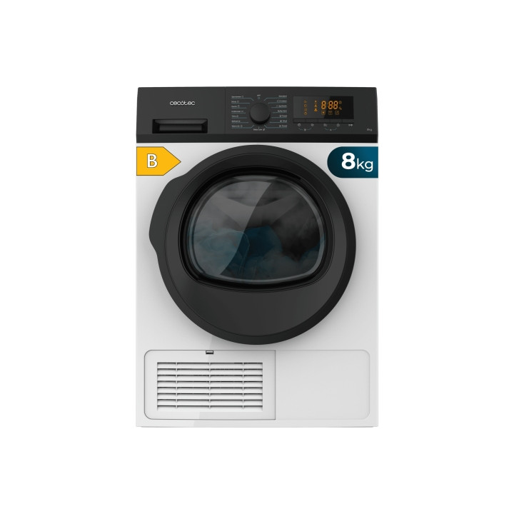 Cecotec Bolero DressCode Dry 8200C B Secadora de Condensacion 8kg - 15 Programas - Tambor Bidireccional de Acero Inoxidable - In