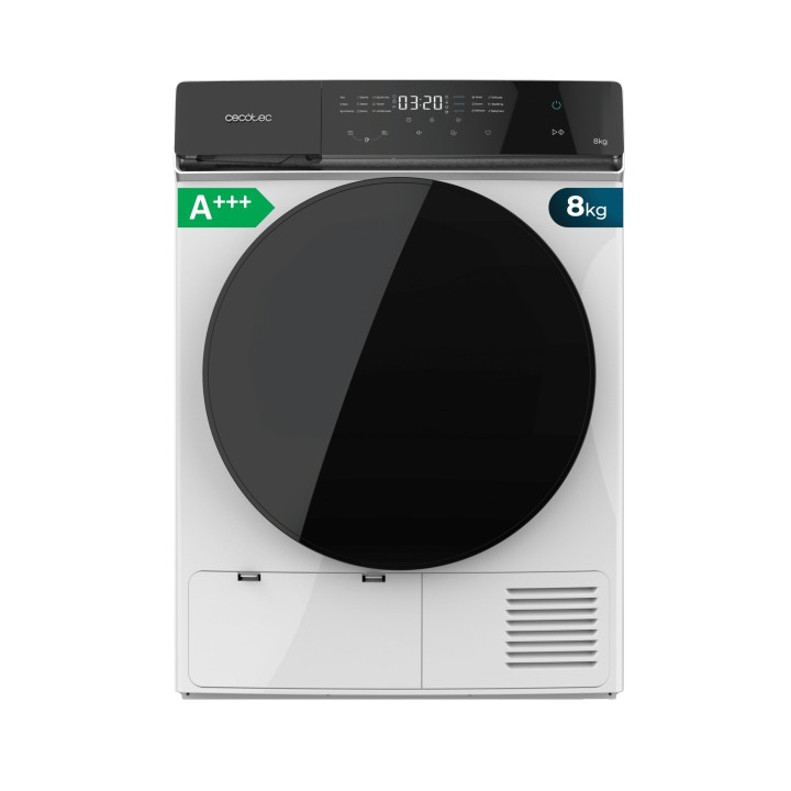 Cecotec Bolero DressCode Dry 8400 A+++ Secadora con Bomba de Calor de 8kg - 15 Programas - Tambor de Acero Inoxidable - Motor In
