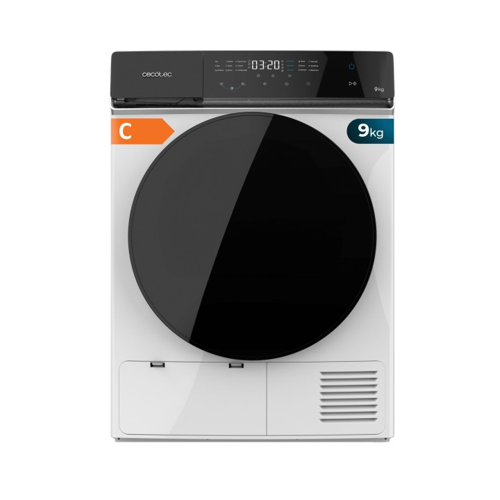 Cecotec Bolero DressCode Dry 9400 A+++ Secadora con Bomba de Calor de 9kg - 15 Programas - Tambor de Acero Inoxidable - Motor In