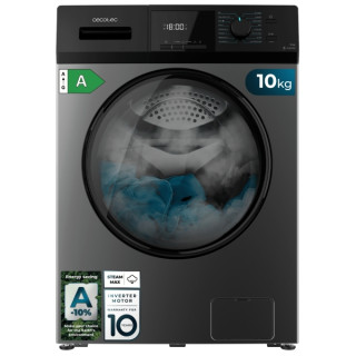Cecotec Bolero DressCode 10410 Inverter Steel A Lavadora de Carga Frontal - 10kg - Centrifugado 1400rpm - Temperatura Regulable