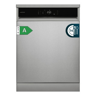 Cecotec Bolero Aguazero 6800 Inox A Lavavajillas de 60cm - 14 Cubiertos - Capacidad 5.4L - Temperatura Regulable - 8 Programas -