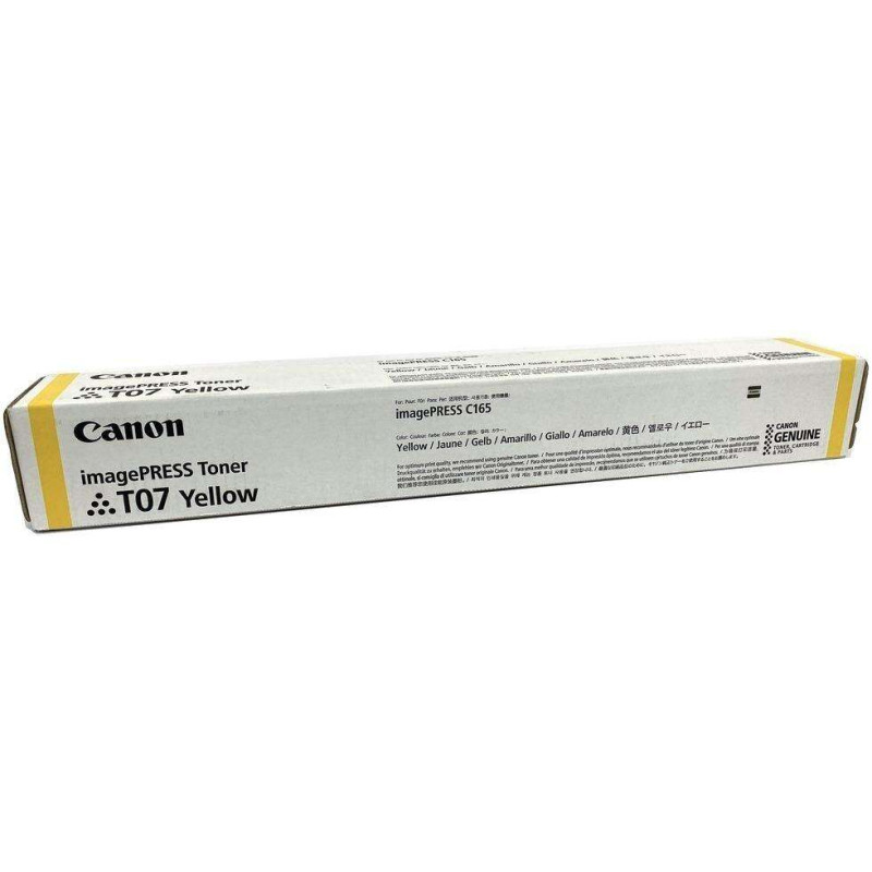 Canon T07 Amarillo Cartucho de Toner Original - 3644C001 Canon T07 Amarillo Cartucho de Toner Original - 3644C001