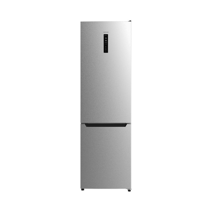 Cecotec Bolero CoolMarket Combi 322 Inox D Frigorifico Combi - Capacidad 322L - Modo Vacaciones - Cajon para Carne y Pesado - Ca
