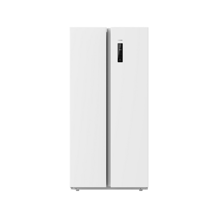 Cecotec Bolero CoolMarket SBS 430 White E Frigorifico Americano - Capacidad 430L - Motor Inverter Plus - Pantalla en Puerta - Mo