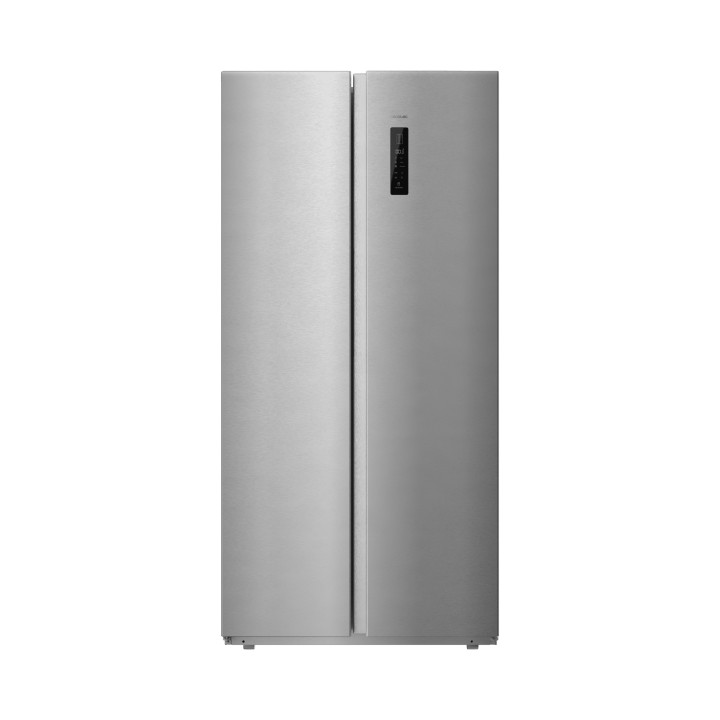 Cecotec Bolero CoolMarket SBS 430 Inox E Frigorifico Americano - Capacidad 430L - Motor Inverter Plus - Pantalla en Puerta - Mod