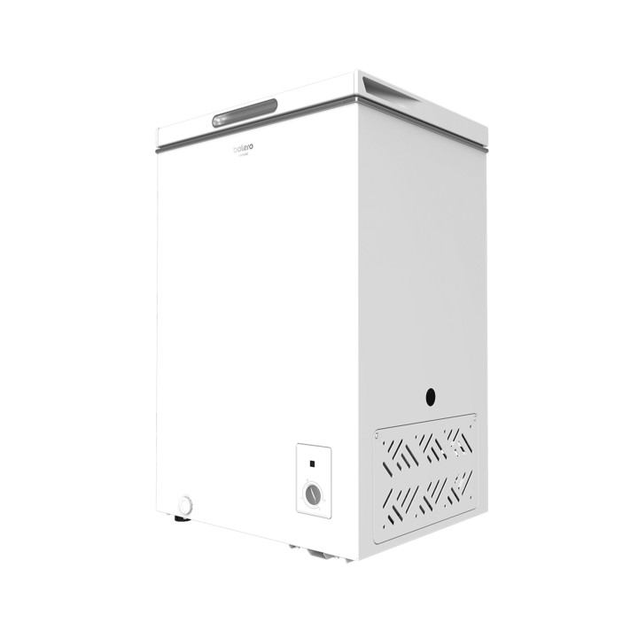 Cecotec Congelador Bolero CoolMarket Chest 99 white E Mini Congelador Horizontal Convertible - Capacidad 99L - Cesta Interior -