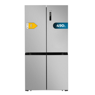 Cecotec Bolero CoolMarket 4D 490 Inox E Frigorifico Americano 4 Puertas - Capacidad 490L - Total Nofrost - Congelacion Ultrarapi