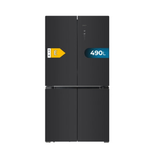 Cecotec Bolero CoolMarket 4D 490 Glass E Frigorifico Americano 4 Puertas - Capacidad 490L - Total Nofrost - Congelacion Ultrarap