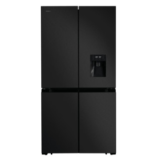 Cecotec Bolero CoolMarket 4D 564 Dark E Frigorifico Americano 4 Puertas - 564L - Total Nofrost - Dispensador de Agua - Congelaci