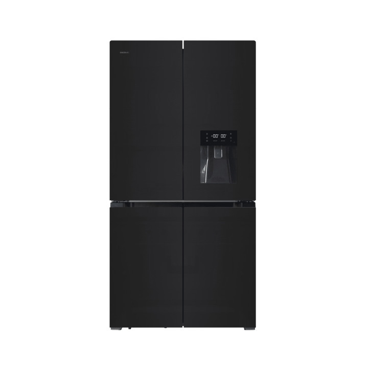 Cecotec Bolero CoolMarket 4D 564 Glass E Frigorifico Americano 4 Puertas - 564L - Total Nofrost - Dispensador de Agua - Congelac