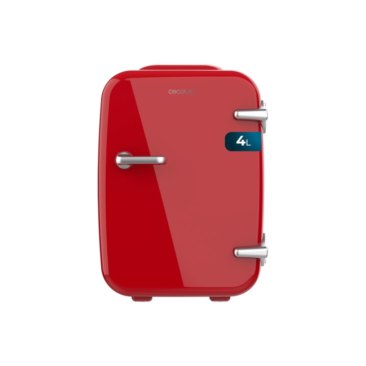 Cecotec Bolero MiniCooling 4L Habana Red Mini Frigorifico Portatil - Capacidad 4L - 12V/220V - Temperatura Regulable - Enfria ha