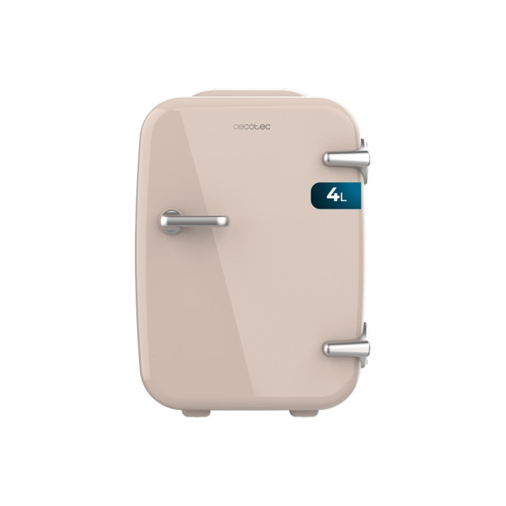 Cecotec Bolero MiniCooling 4L Habana Cream Mini Frigorifico Portatil - Capacidad 4L - Voltaje 12V - Temperatura Regulable - Enfr