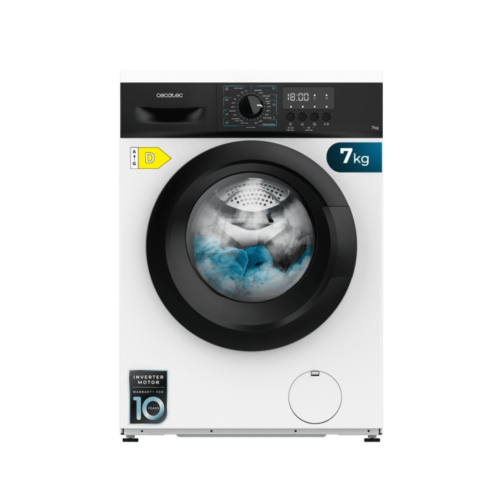 Cecotec Bolero dresscode 7000 D Lavadora de Carga Frontal - Capacidad 7kg - Velocidad 1200rpm - Temperatura Regulable - Seguro I