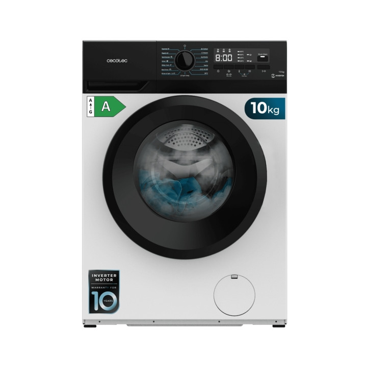 Cecotec Bolero dresscode 10300 Inverter A Lavadora de Carga Frontal - Capacidad 10kg - Velocidad 1400rpm - Pantalla LED - Displa