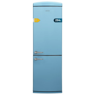 Cecotec Bolero CoolMarket Combi Origin 294 Blue E Frigorifico Combi - Capacidad 294L - Temperatura Regulable - Estilo Retro - Co