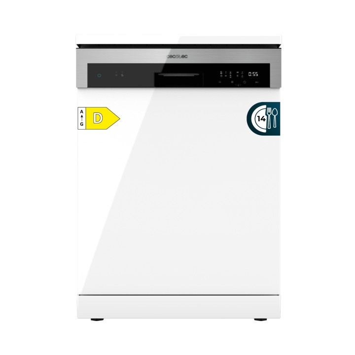 Cecotec Bolero Aguazero 6200 D Lavavajillas de 60cm - 14 Cubiertos - Temperatura Regulable - Bandeja para Cubiertos - 6 Programa